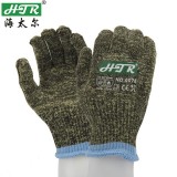 海太爾 0078迷彩鋼絲5級防割手套防滑汽車機械玻璃勞保作業(yè)工作手套 迷彩