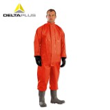 代爾塔401005液密重型防化服硫化接縫有效防止?jié)B透防火阻燃防化服
