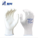 登升PU1001 PU涂層13針白紗掌浸手套 輕巧靈敏觸感佳手套 汽車儀器裝配防護(hù)手套
